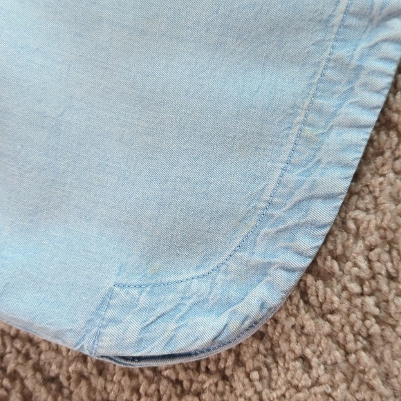 J. Jill Denim Tencel Skirt Light Blue Beach Spring Minimalist Oasis Wash Size XS - Picture 7 of 9